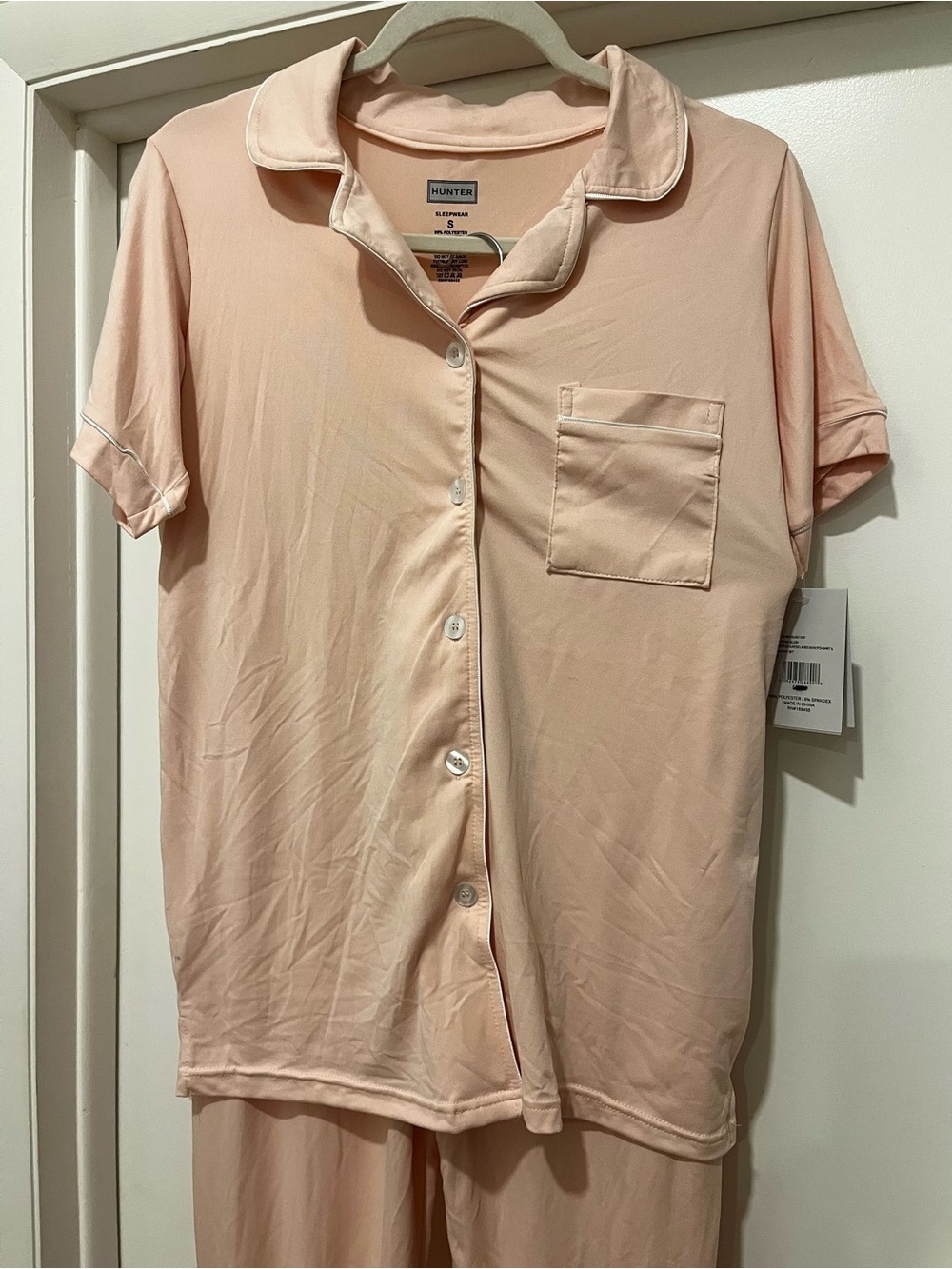 Hunter Intimates & Sleepwear | Blush Pink Short Sleeve Button Pajama Set NWT